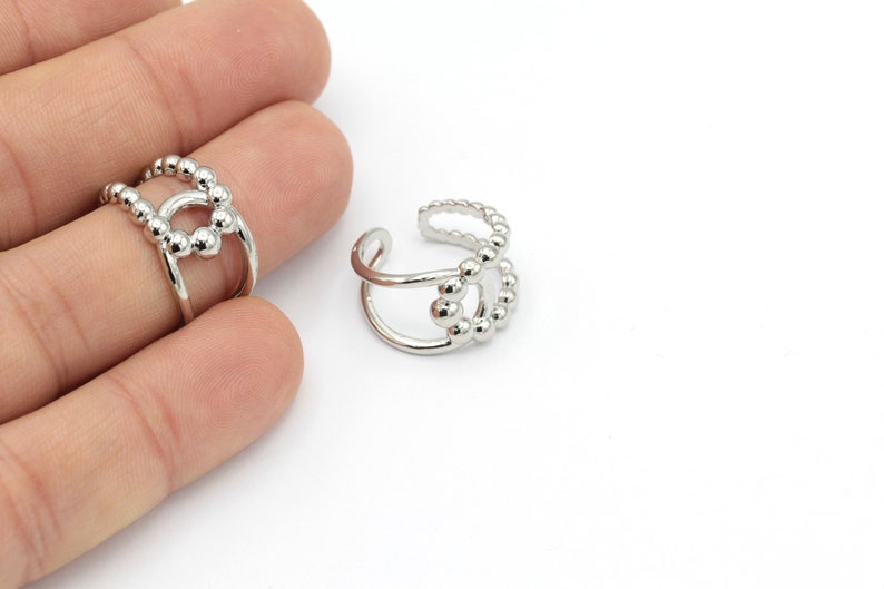 Silver Plated Adjustable Rings Whosale Rings RNG-35 Ring Settings 1 Pcs Rings For Womens Ball Rings Fashion Rings
