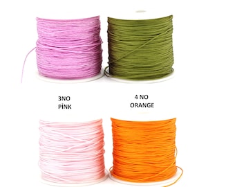 0.80mm Chinese Knot Nylon Cord for Shamballa Bracelet Macrame Beads Kumihimo String, Knitting String, Macrame String