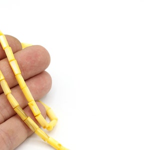 Cylinder Tube Beads, Natural Stone Column Beads, Jewelry Supply Bracelet Necklace, 4x10mm, 1Strand,GEM-161