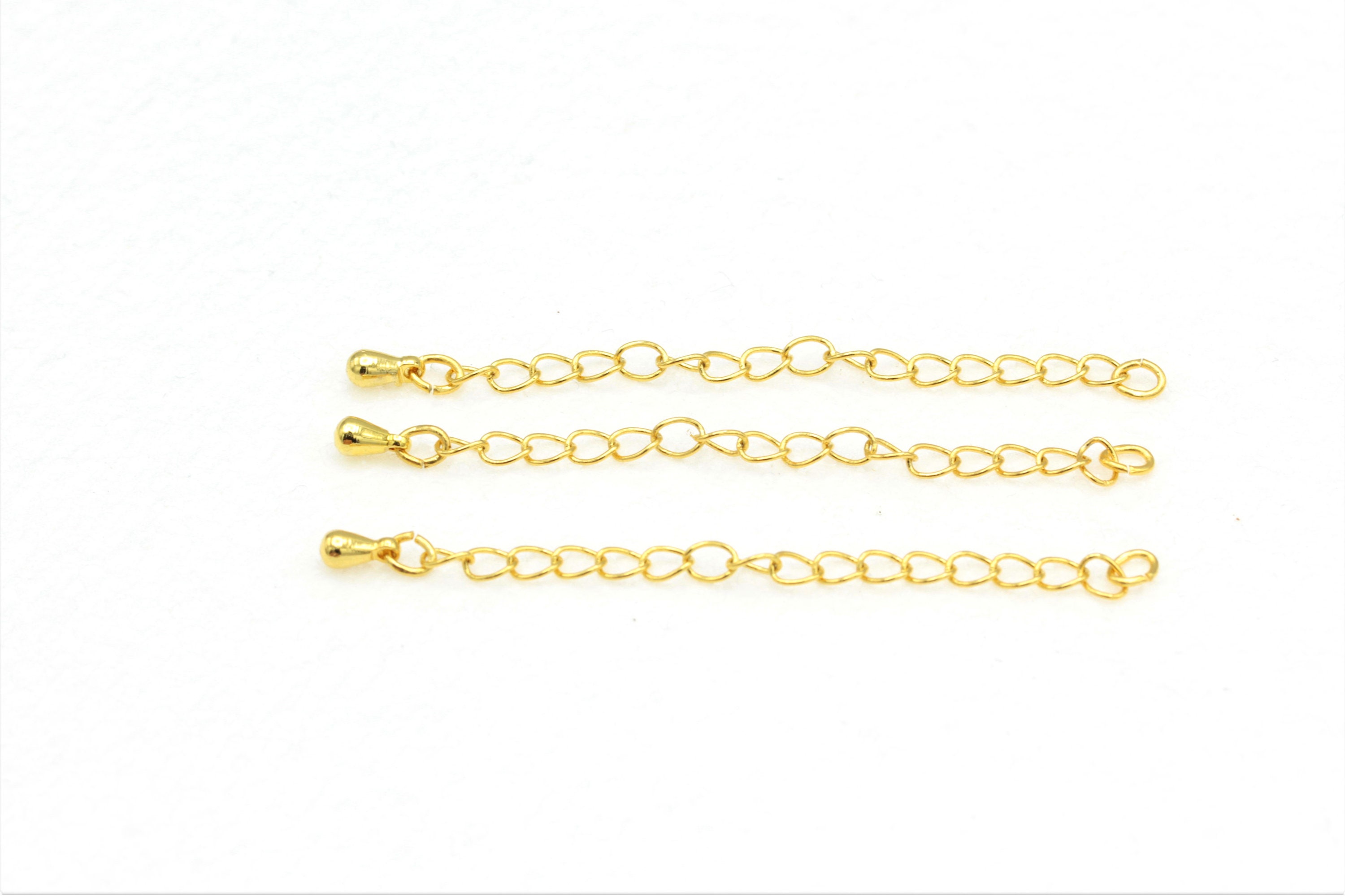24k Gold Plated Extender Chain Necklace Extander Chain Etsy