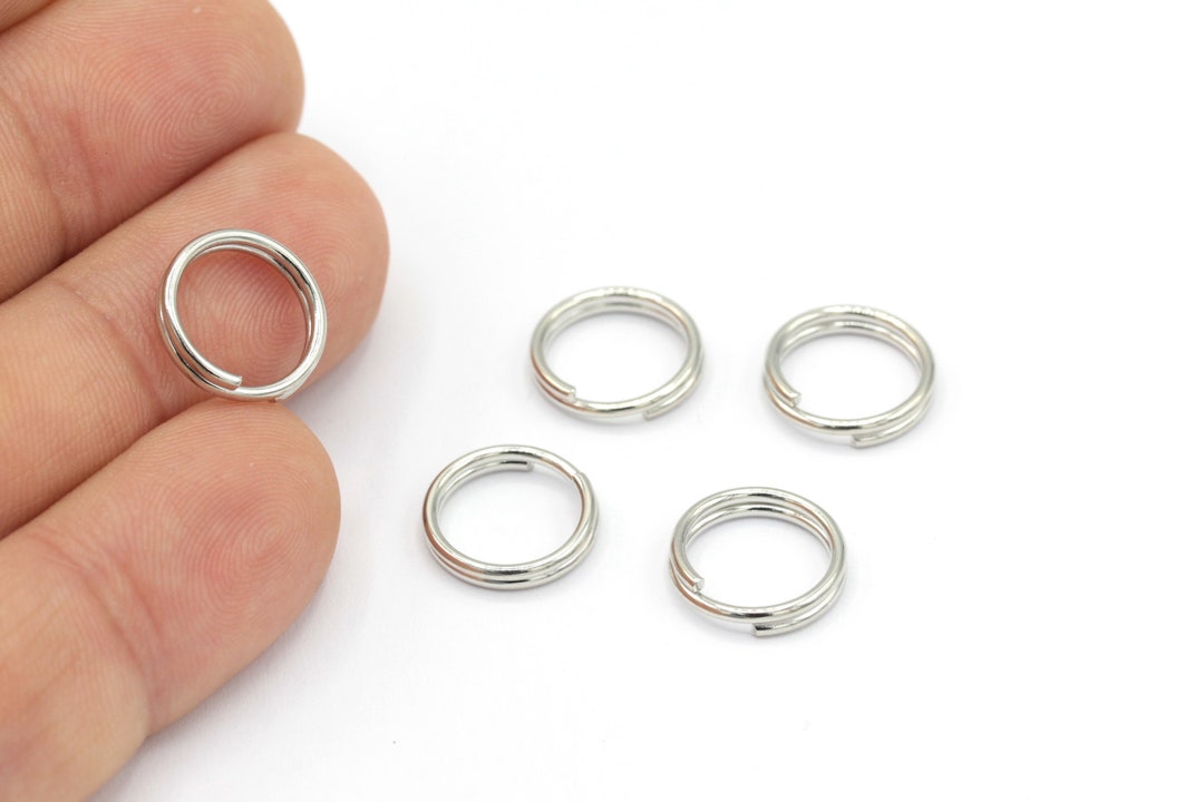 13mm Silver Plated Double Rings Junction Diameter of Choice, Junction