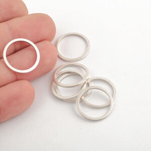 20mm Antique Silver Hoops, Antique Silver  Closed Ring ,Antique Silver Circle Connector, Round Charm, Circle Connector, DIY Making, ESK-26