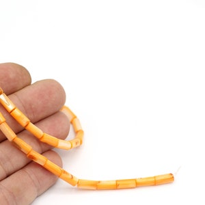 Cylinder Tube Beads, Natural Stone Column Beads, Jewelry Supply Bracelet Necklace, 4x10mm, 1Strand,GEM-159