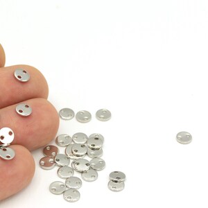 10 pcs(6mm)Silver Plated Triangle Charms, Tiny Triangle , Triangle Earring, Necklace Pendant, 1 Hole Triangle  SLV-70