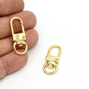 24k Gold Plated Key Chain, Split Key Chain Rings, Key Chain and ...