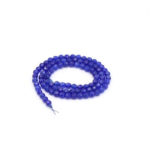 4mm Micro Faceted Natural Beads, Natural Stone Beads, Gemstone Round Beads, Beading Supplies, Bracelet Making, GEM-93