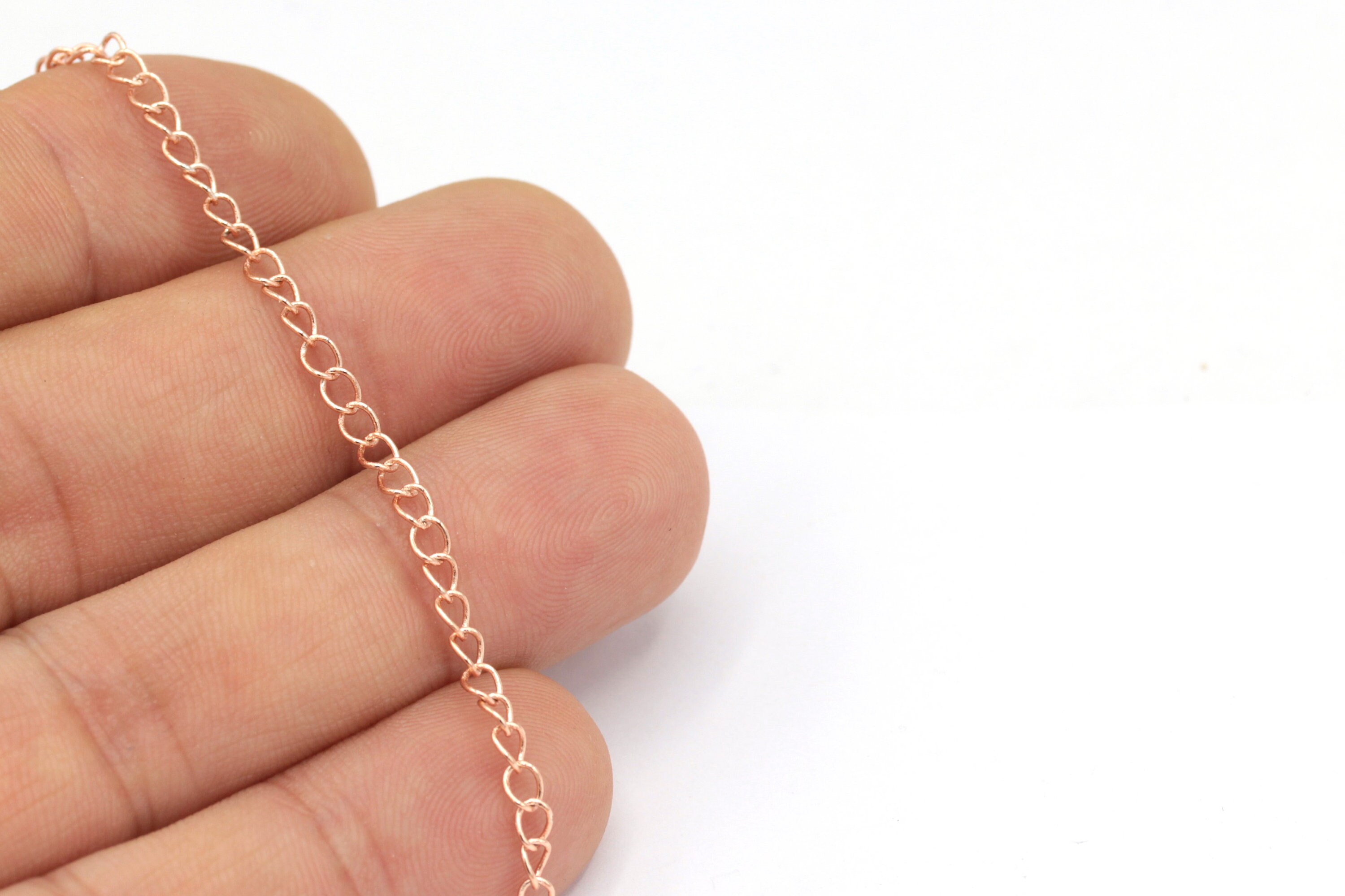Rose Gold Extander Chains Rose Gold Chains Round Chains Etsy