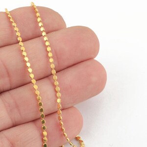 24K Gold Plated Dainty Chain, Elegant Necklace Supply, Gold Plated Chain for Jewelry Making, Gold Plated Bar Chains, Foot Chain, ZNC-292
