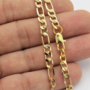 Ready Necklace Chain-16&quot;-17&quot;-18&quot;-20&quot;-22&quot;-25&quot;-28&#39;&#39; 24k Gold Plated Rolo Chains ,Ready Chain , Big Chain , Gold Oval Chain, 5x12mm   ZNC-55