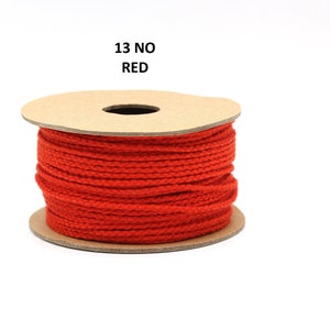 Corda di cotone da 2 mm, corda Macreme, corda di cotone macramè, corda di cotone ritorta, filato, forniture per corda per bracciale