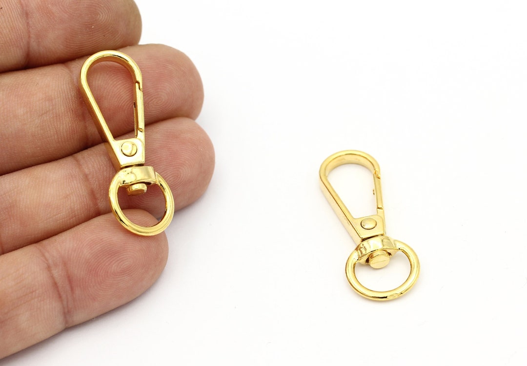 24k Gold Plated Key Chain, Split Key Chain Rings, Key Chain and