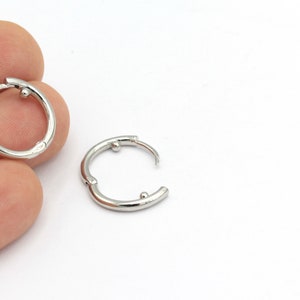 Silver Plated Earrings Hoop, Plain Leverback Findings, Brass Earrings, Silver Plated Earring Findings, Dangle, Circle, 1Pcs, KP-188