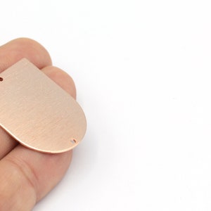 Rose Gold Textured Brass Geometric Charms, Pendant ,Rose Gold Plated Brass D Shaped Pendants With 2 Holes, D Charms,1pcs,(28x35mm) ROS-232