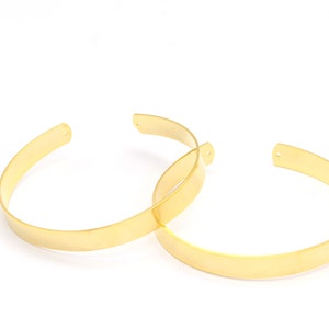 24k Shiny Gold Plated Bangle, Hand Made Bracelet, Adjustable Bracelet, Gold Plated Cuff Bangle, Polished Bracelet, 1 Pcs, (8x155mm),BLZ-3