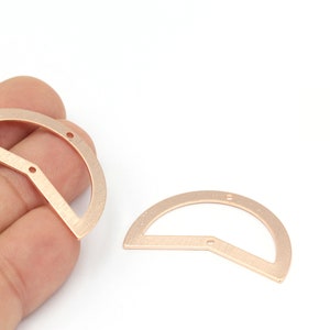 Rose Gold Plated Textured Triangle Pendant, 2 Hole Textured Pendant, Earring Findings, Necklace Pendant ,2 Pcs(18x38mm), ROS-237