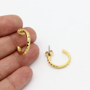 18mm 24k Gold Plated Circle Earring, Dangle Circle Earrings, Hoop Earrings, Earring Findings, Gold Plated Earrings, Jewelry Supplier, KP-472