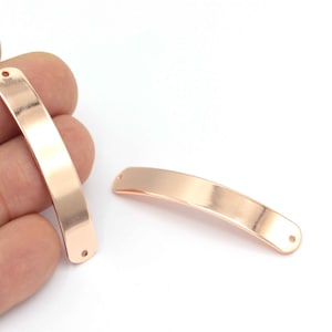 Rose Gold Plated Brass Bangle, Rose Gold Plated Tag, Personalized Jewelry Tag, Name Bar Bracelet, Name Tag Charm Bracelet, 1Pcs, ROS-397