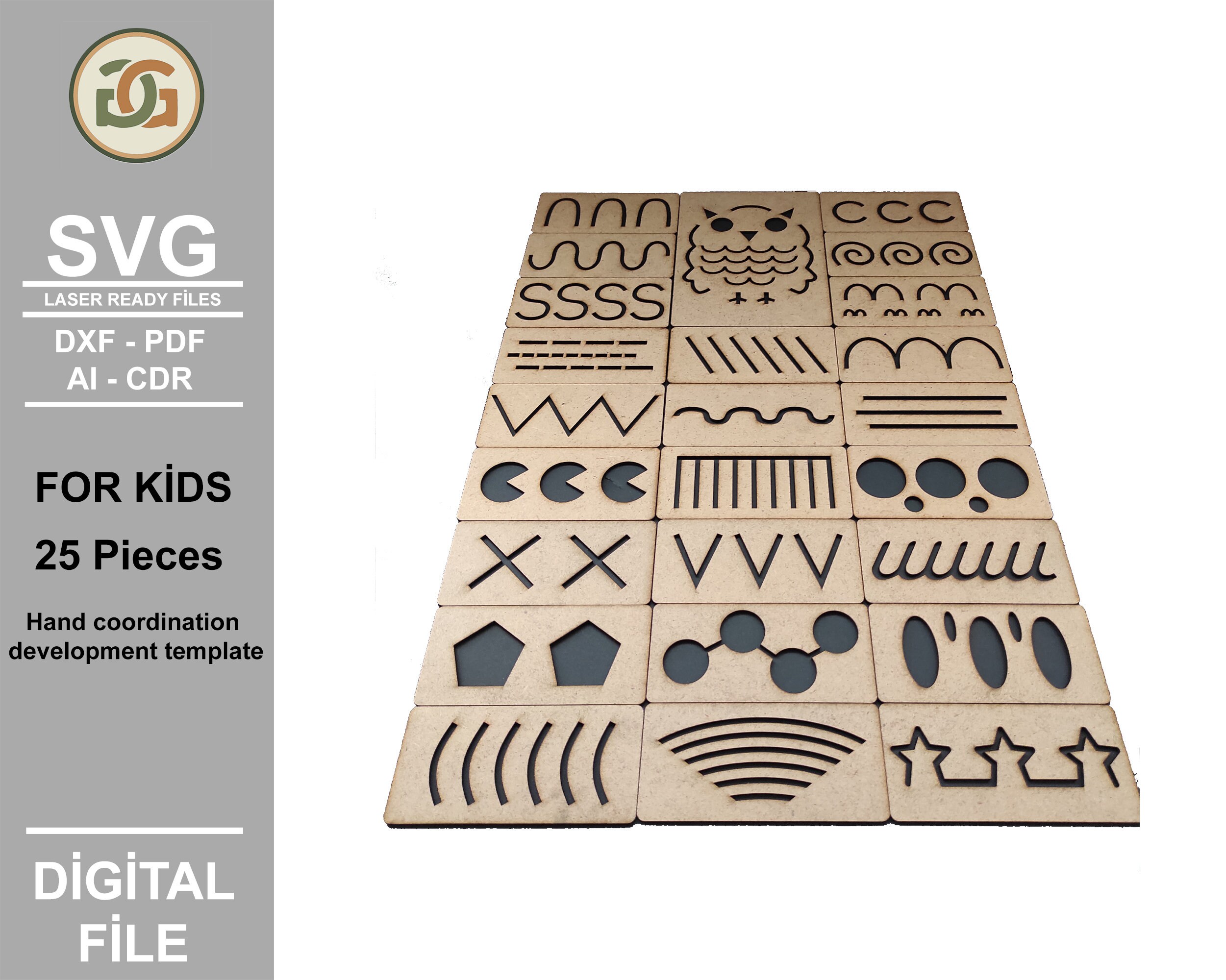 Laser Cut Kids Game Digital Laser Ready Files SVG DXF Etsy