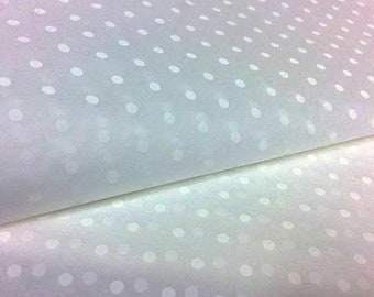 White Polka Dot Acid Free Tissue Paper 17-19gsm 450mm x 700mm