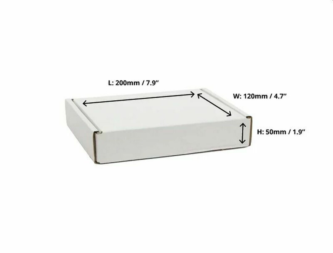 200mm X 120mm X 50mm White Postal Boxes Etsy