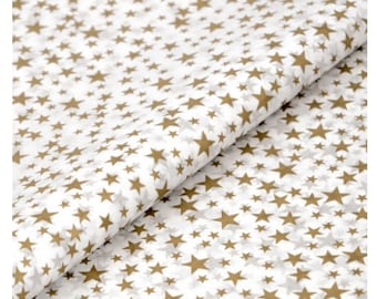 Gold Stars Tissue Paper ~ Large Sheets ~ 500mm x 760mm