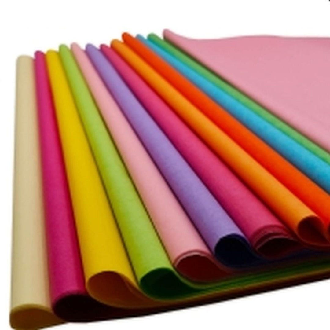 19 Colours Tissue Paper 500mm X 750mm 14gsm - Etsy UK