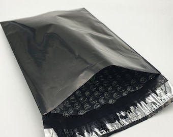 Black Bubble Lined Mailing Bags 6" x 9" 165 x 230mm