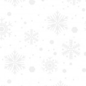 May include: A seamless white background with a pattern of various snowflakes in shades of gray. The snowflakes vary in size and design, with some appearing more detailed than others. Small, round dots are scattered throughout the design.