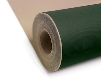 Dark Green Kraft Roll Wrapping Paper 500mm Choose Length