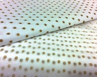 Gold Polka Dot Acid Free Tissue Paper 17-19gsm 450mm x 700mm
