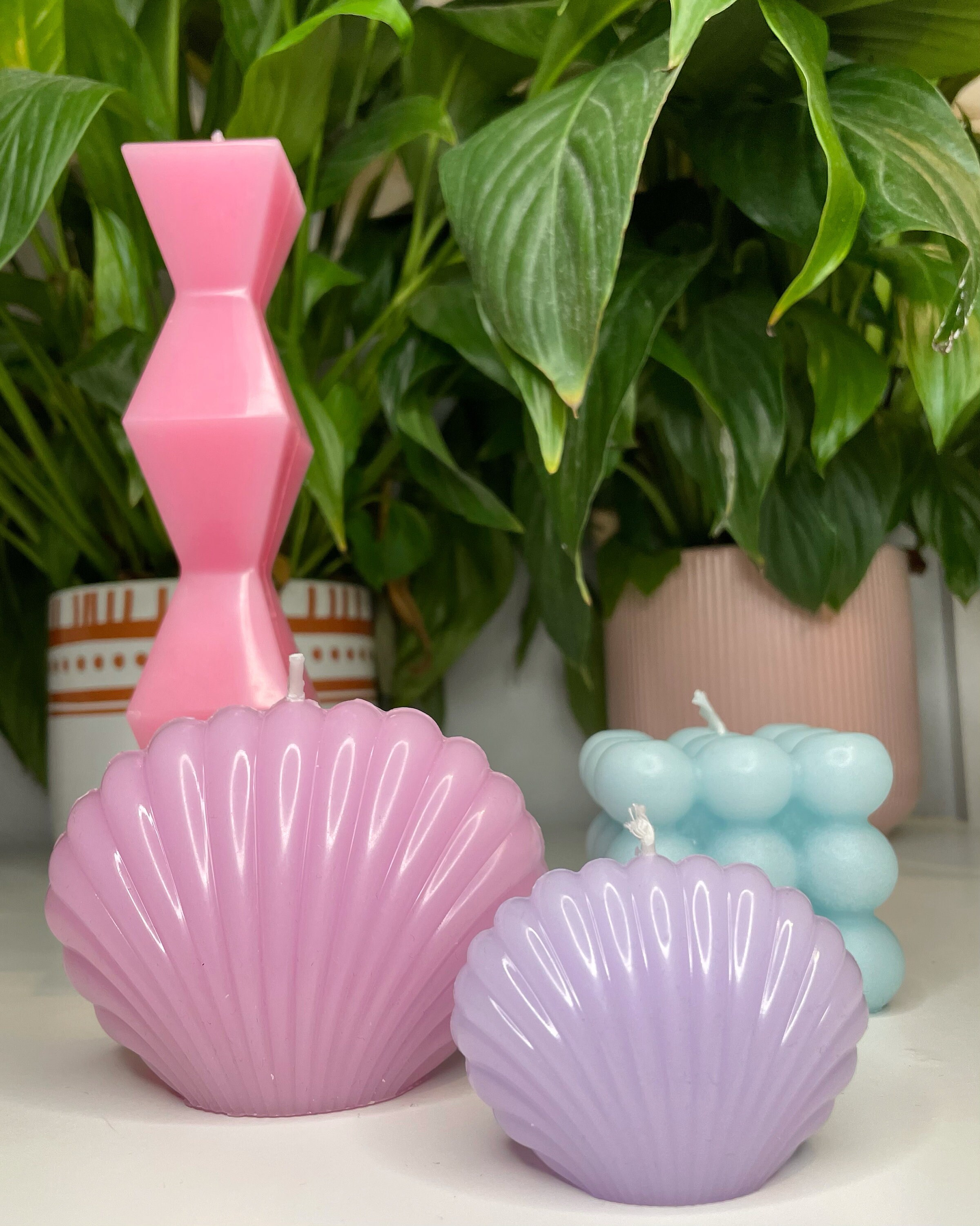 SHELL CANDLE BLUE Shell Candle, Scallop Candle, Home Decor Candle, Object Candle Etsy