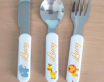 personalised cutlery set for baby