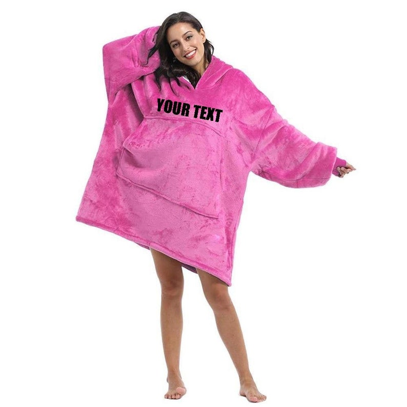 Personalised Adults Fleece Oversized Lounge Hoodie H OODIE | Etsy