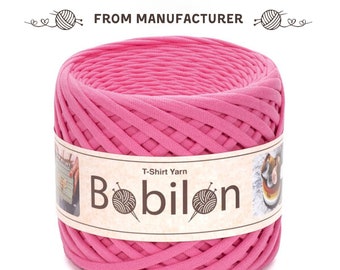 T-Shirt Yarn: cotton thread, crochet, knitting, macrame ribbon, amigurumi yarn, color Flamingo