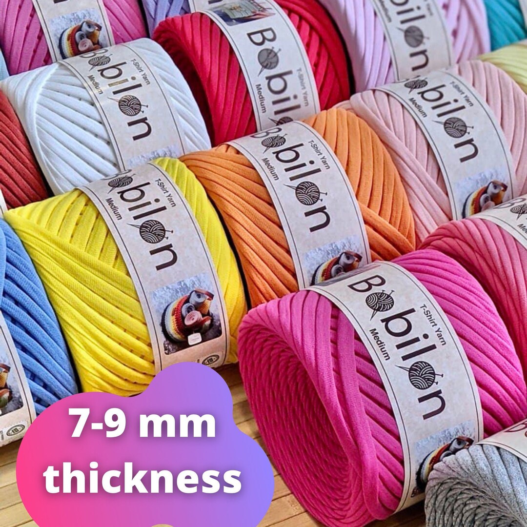 Multicolored Tshirt Yarn for Home Decor, Ribbon, Cotton Yarn, Chunky