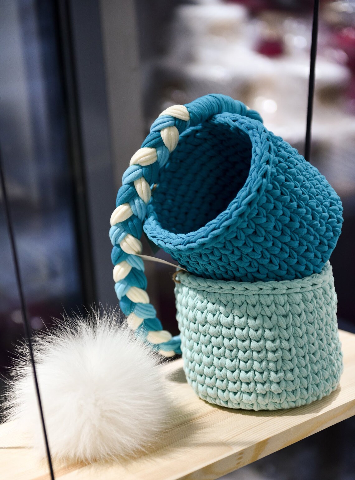 Crochet Basket Kit Crochet Kit For Beginners TShirt Yarn Etsy