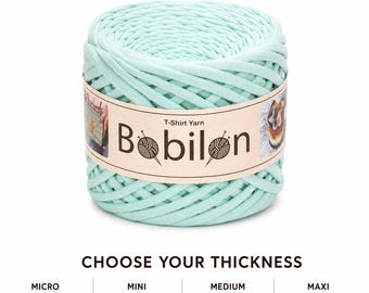 Chunky Cotton T Shirt Yarn 100m for Crocheting, Mint