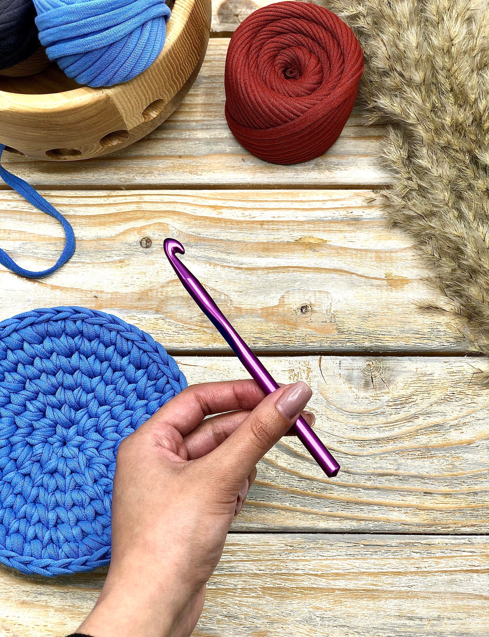 Hook for Crocheting Stained Steel Crochet Hook Metal Hooks Etsy