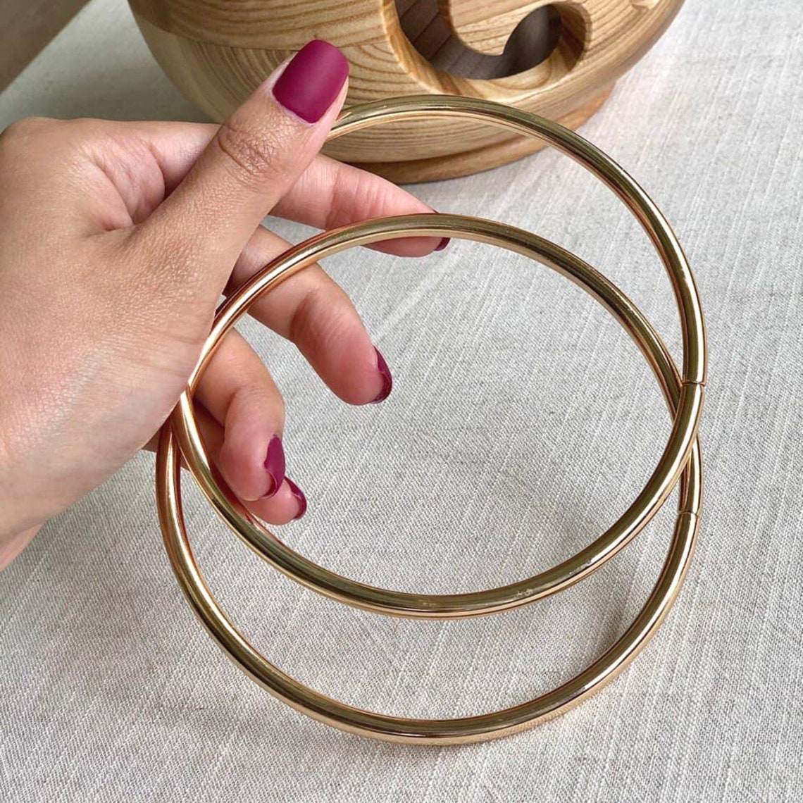 Metal O Ring Handle For Bag Making Circle Round Metallic Etsy