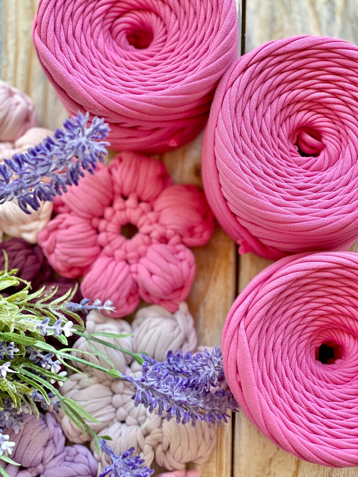 Tshirt Yarn For Crochet Knit Macrame Projects Cotton Etsy