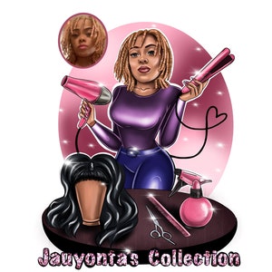Logo pour entreprise. Logo personnalisé. Logo de portrait de dessin animé. Logo de caricature, avatar personnalisé de portrait,