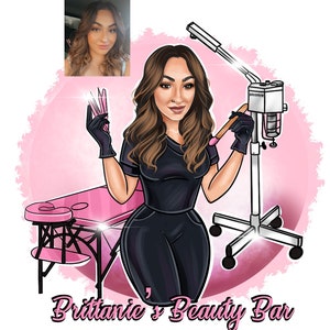Cartoon logo for your business, Cartoon logo, custom logo, beauty designs