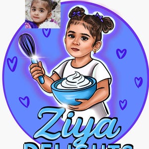 Custom children Portrait Logo, Cartoon logo portrait, Avatar, Business logo, Digital Realistic Portrait, Professional logo Design