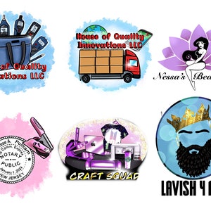Business Logo Portrait, Tumbler Logo Design, Cricut Crafter Logo, Cartoon Logo, Custom Logo, Heat Press Logo, Tumbler Logo, Shirt Logo