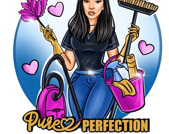 Custom Cartoon Portrait Logo: Digital Art for Business (Digital File Only)