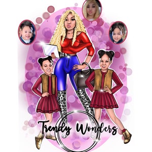 Logo d'entreprise familiale, portrait logo d'amis, caricature de groupe, logo d'entreprise, illustration de couple, logo de famille personnalisé, portrait personnalisé