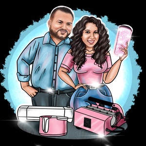 Cartoon logo for 2 peoples