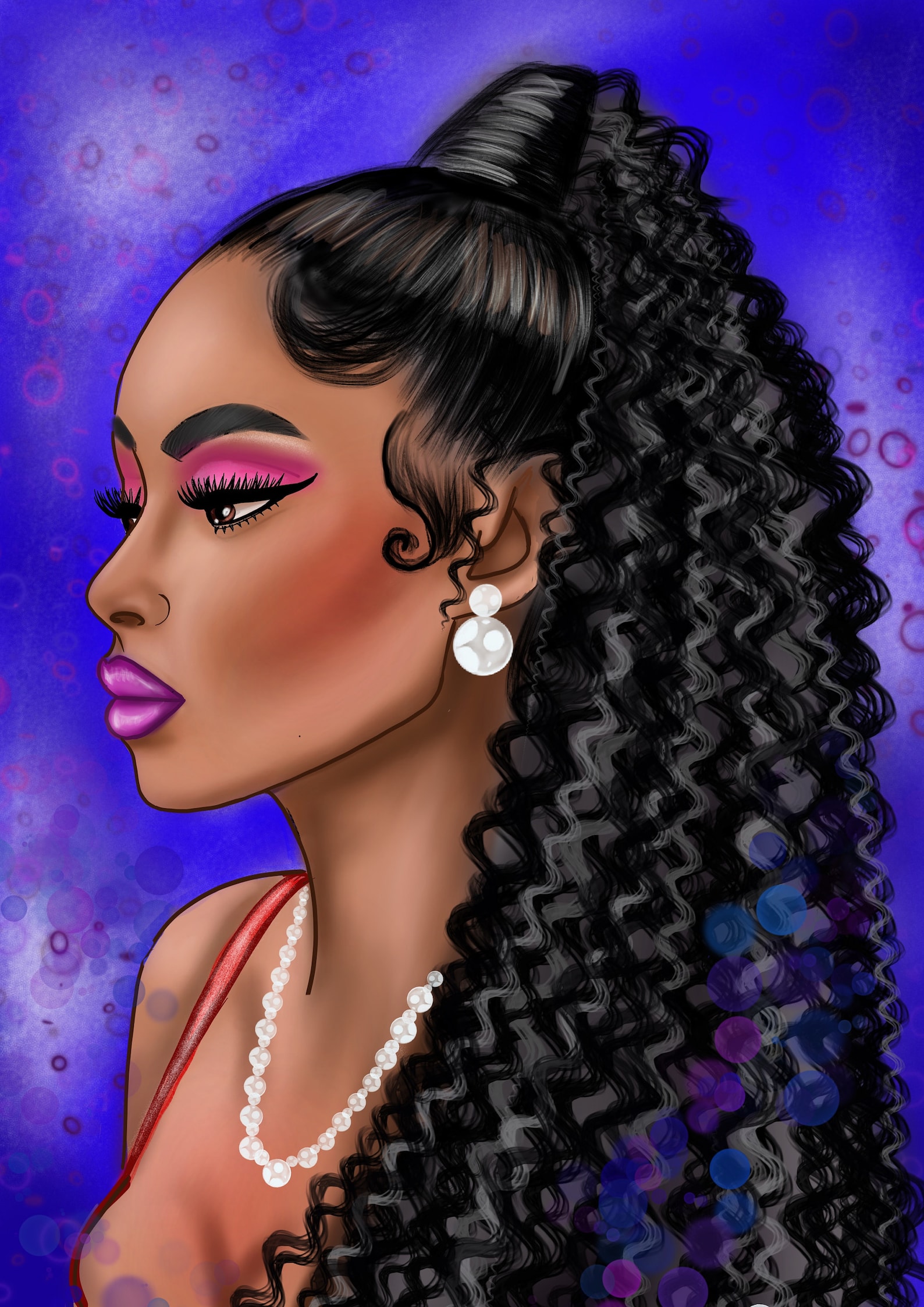 Procreate Brushes Curly Hair Procreate Brush Set Hair Etsy