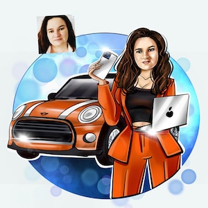 Cartoon logo for your business, Custom logo, Avatar