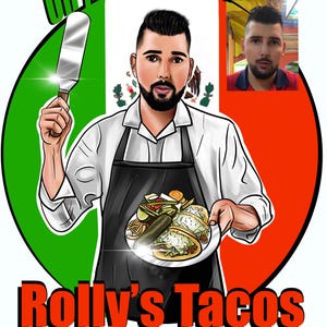 Cartoon logo for business